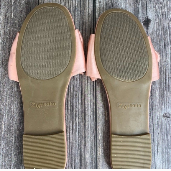 NEW PINK SATIN SANDALS sz 9 - Picture 4 of 5